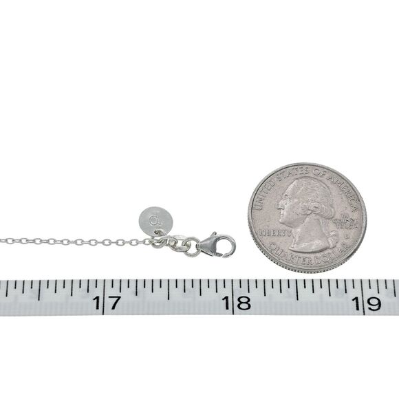 Vintage Sterling Silver 925 1.3mm Cable Link Chain Necklace 18" - Picture 2 of 3